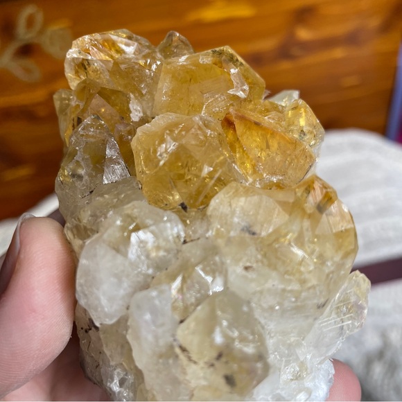 Citrine and amethyst crystal clusters - Picture 13 of 15
